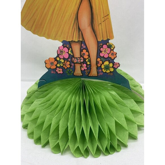 Vintage 1979 BEISTLE Hawaii Aloha Hula Girl Ukulele Die Cut Wall Hangings 14” - Picture 5 of 16